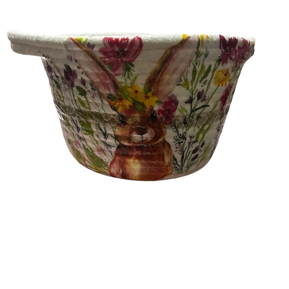 Handcrafted Bunny Floral Basket with Bubba SQUISHMELLOW - Picture 2 of 8